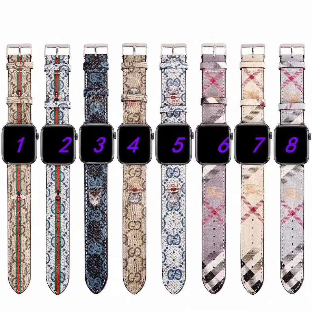 Vintage Floral Printed Watchband For iWatch