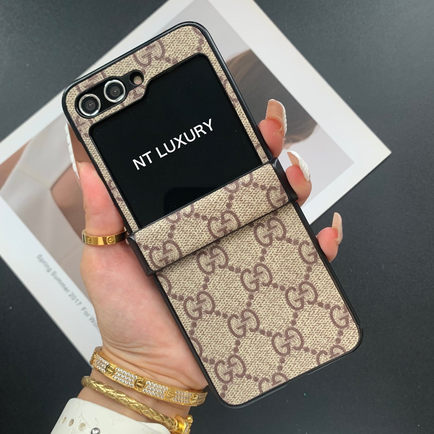 Traditional Floral Samsung Case For Z-Flip Series