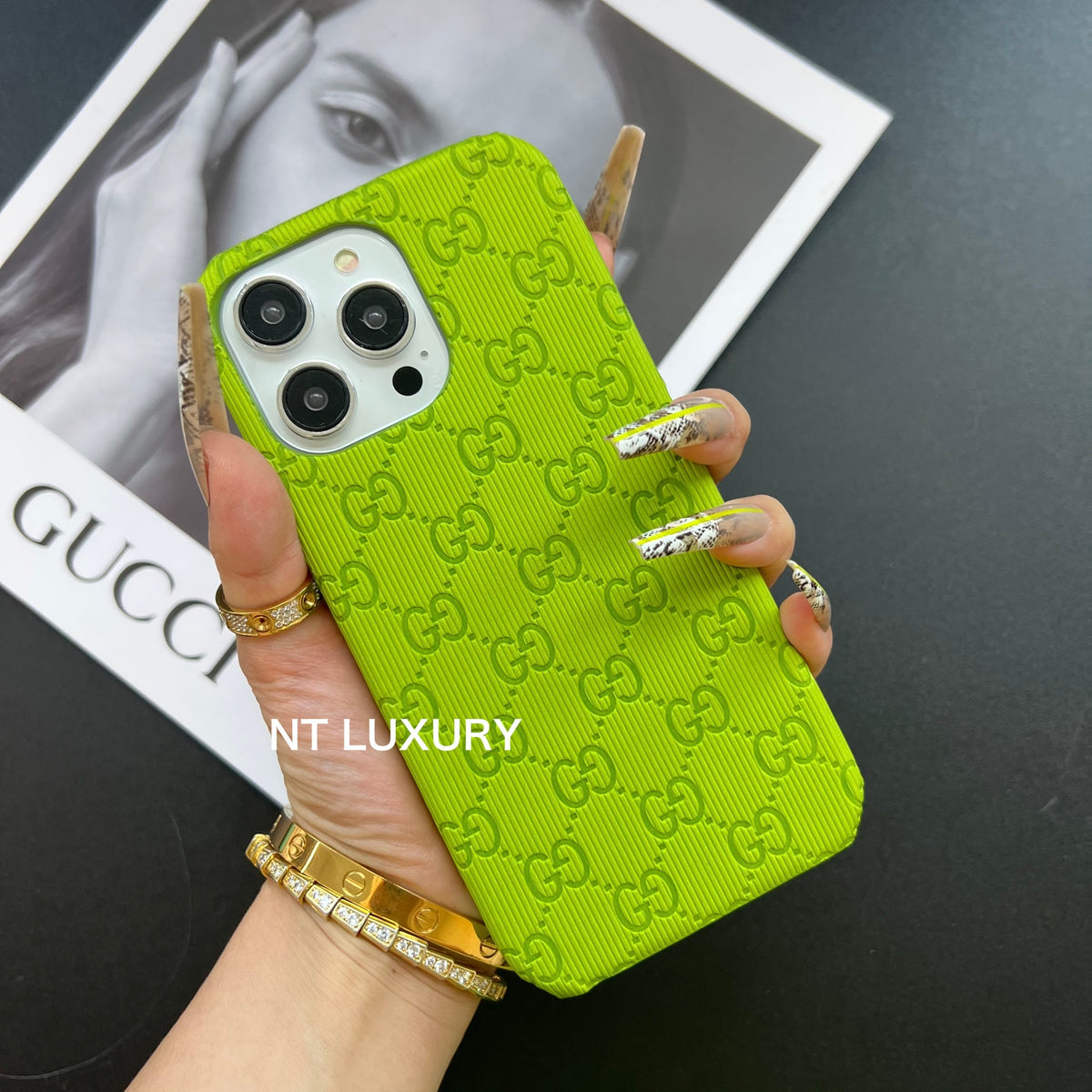 Colorful Full Good Design Phone Case (Light Green)