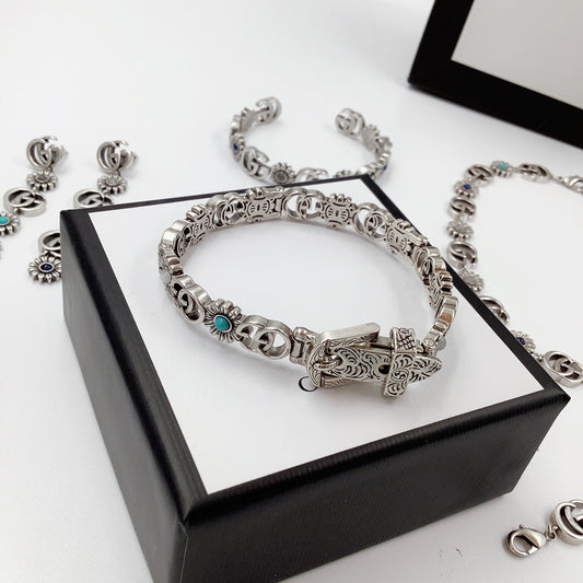 Good Daisy Design Earrings & Bracelet & Necklace 5 Set