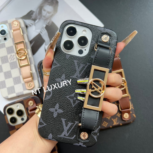Floral Design iPhone Case with Waistband