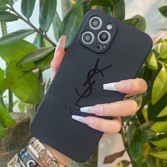 Black Trendy Phone Case ( Yeah )