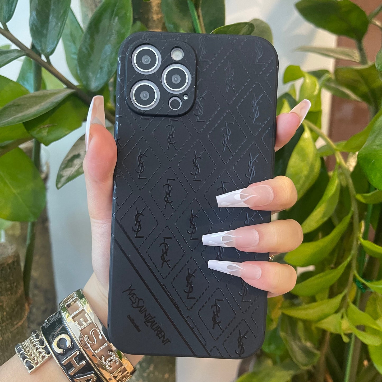 Black Trendy Phone Case ( Yes )