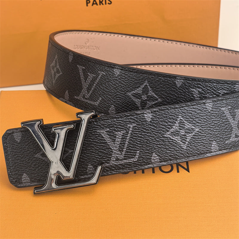 2 Color Buckle Love Belt (Black Pattern)