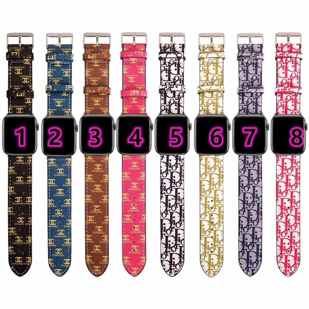 Fancy Letter Printed Watchband For iWatch