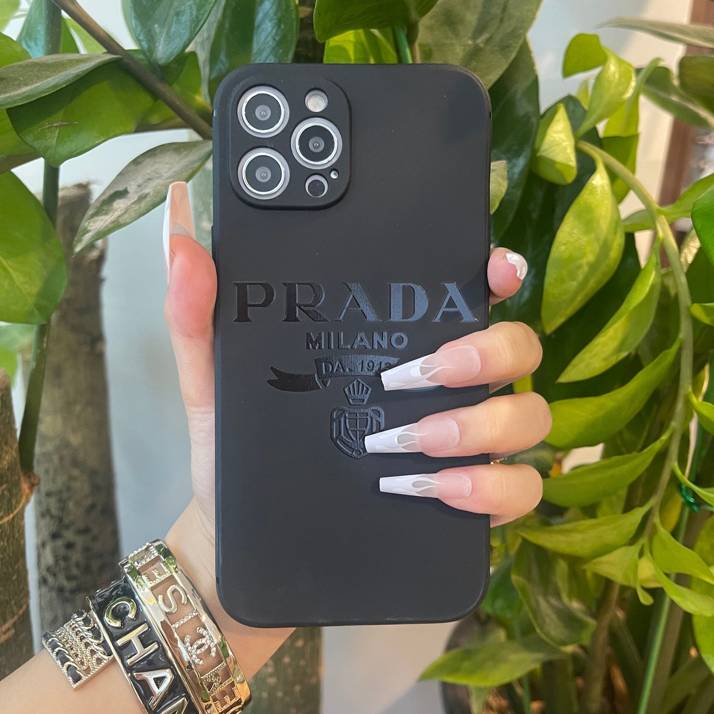 Black Trendy Phone Case ( P )