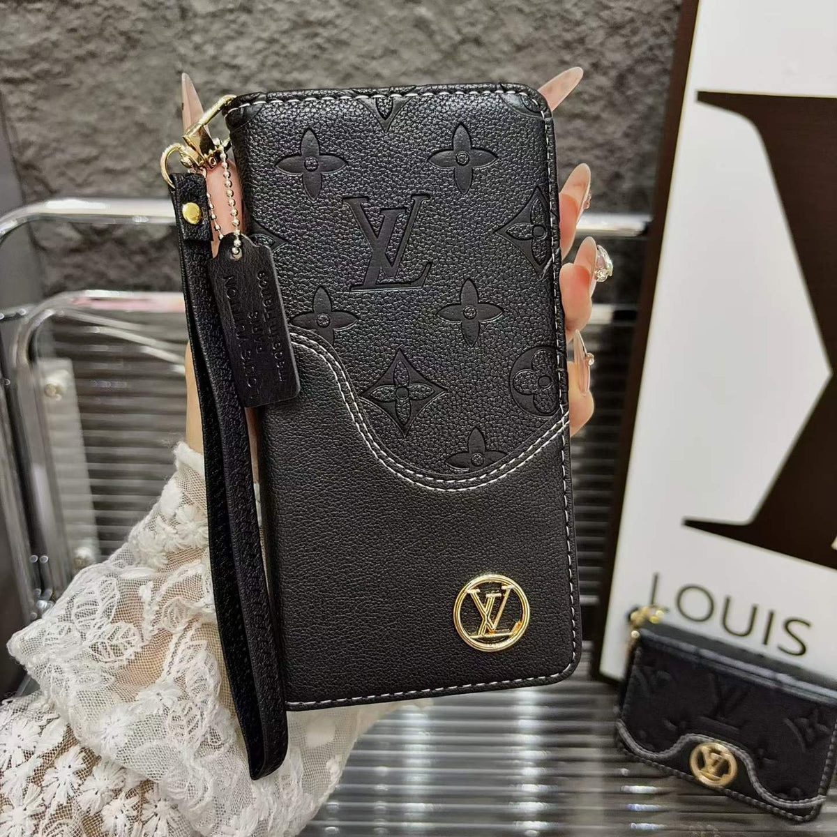 Denim Love Purse Design Phone Case