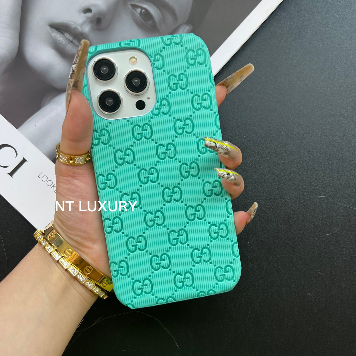 Bunte Handyhülle mit gutem Design (Mintgrün)