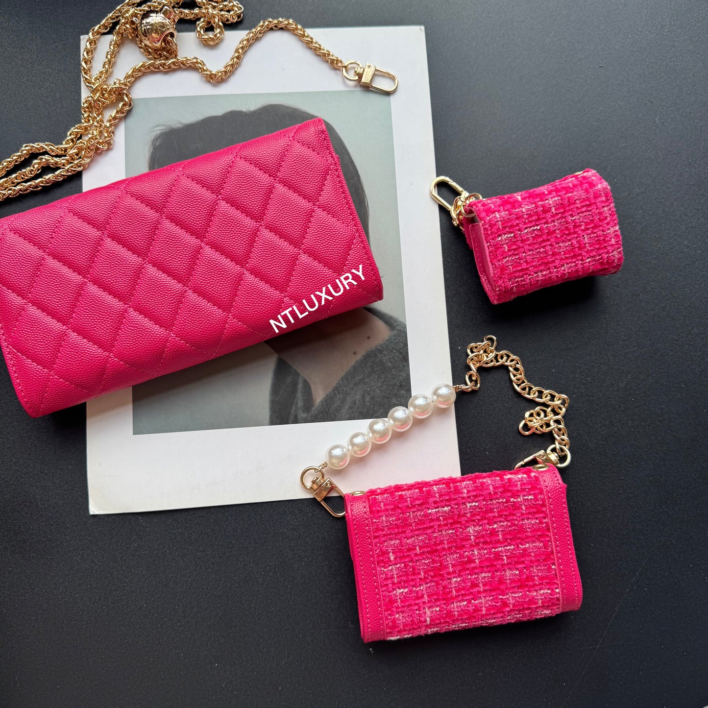 Coco Fine Wallet 3 Set (Magenta)