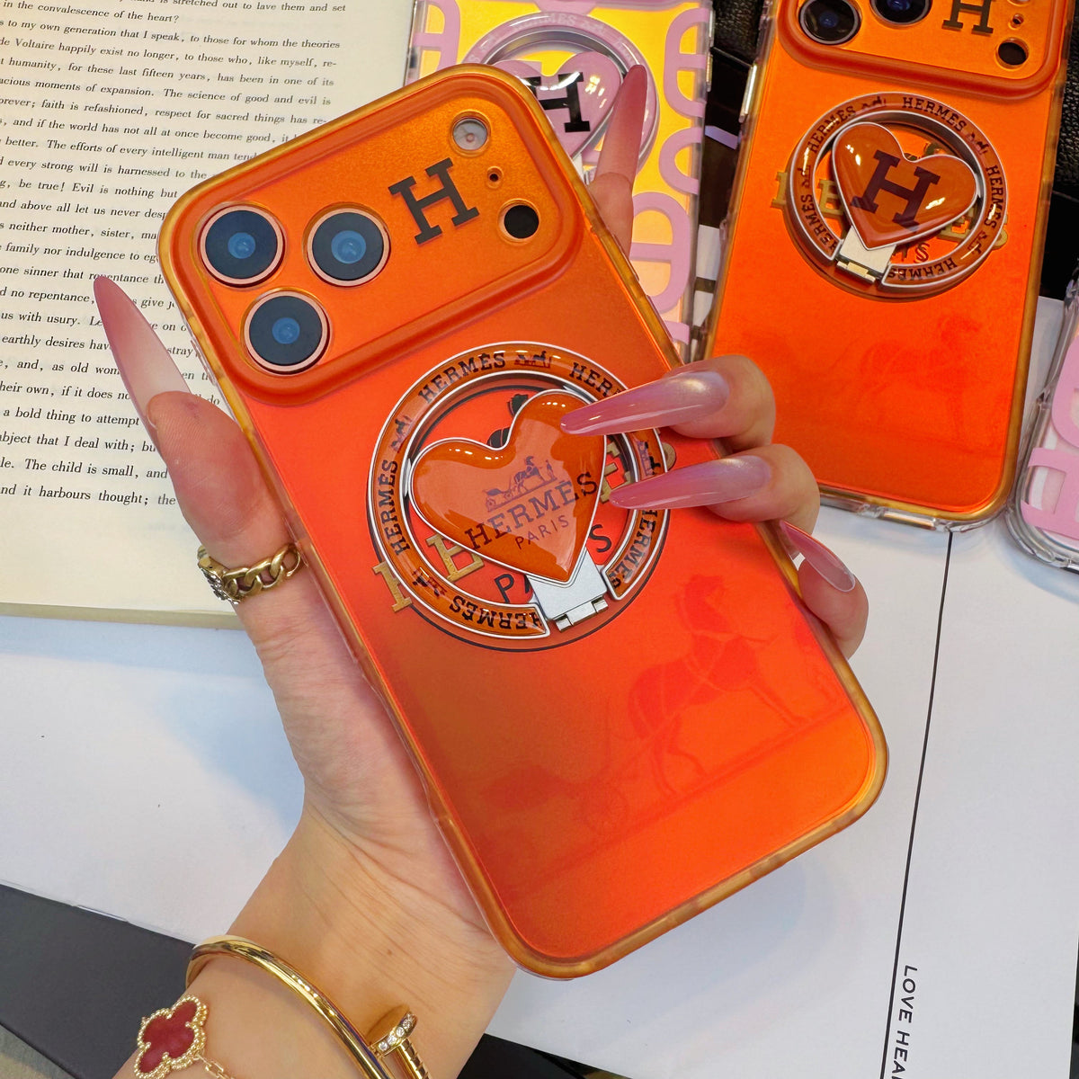 Chameleon Horse Magsafe Phone Case with New H Holder