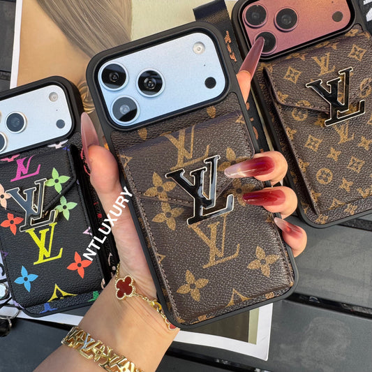 Funda de teléfono de amor tradicional con bolso de organza