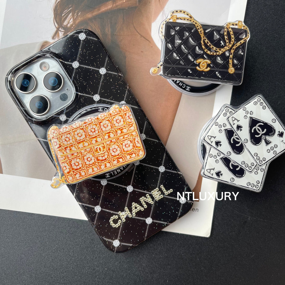 Luxury Life Design Magsafe Phone Case with Holder