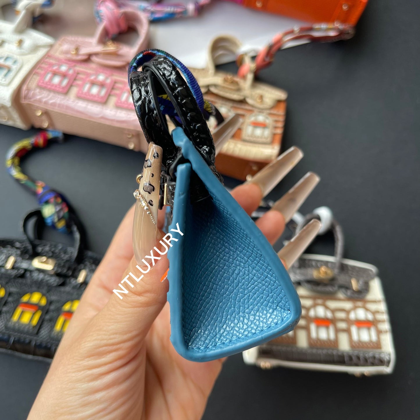 Cute Mini House Pendant (Blue)