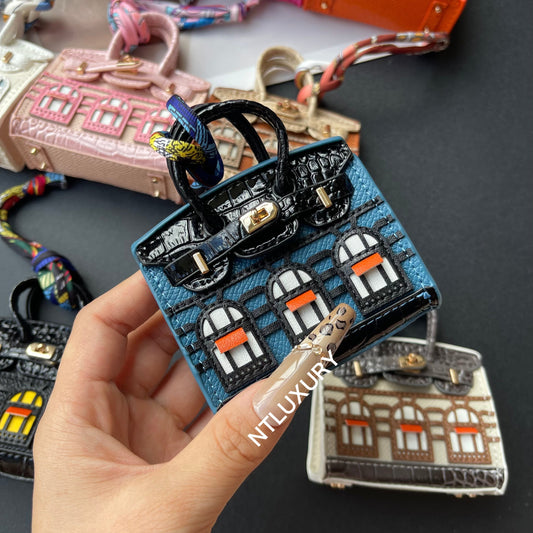 Cute Mini House Pendant (Blue)