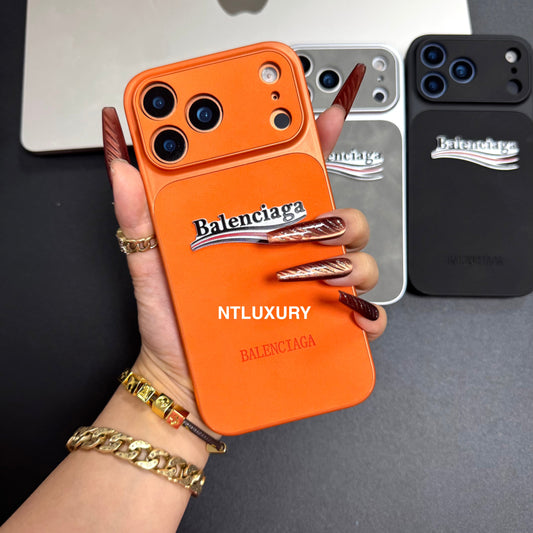 Orange Juice Chrome Glitter Phone Case