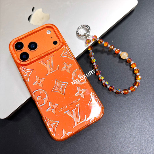 Coque de téléphone motif amour mignon avec sangle