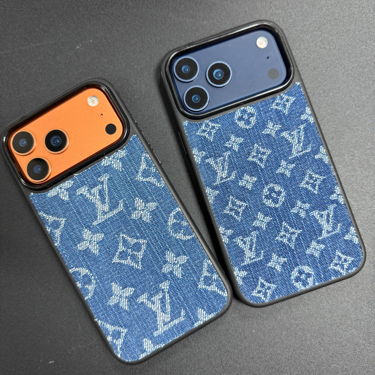Funda para teléfono con diseño Denim Love y MagSafe