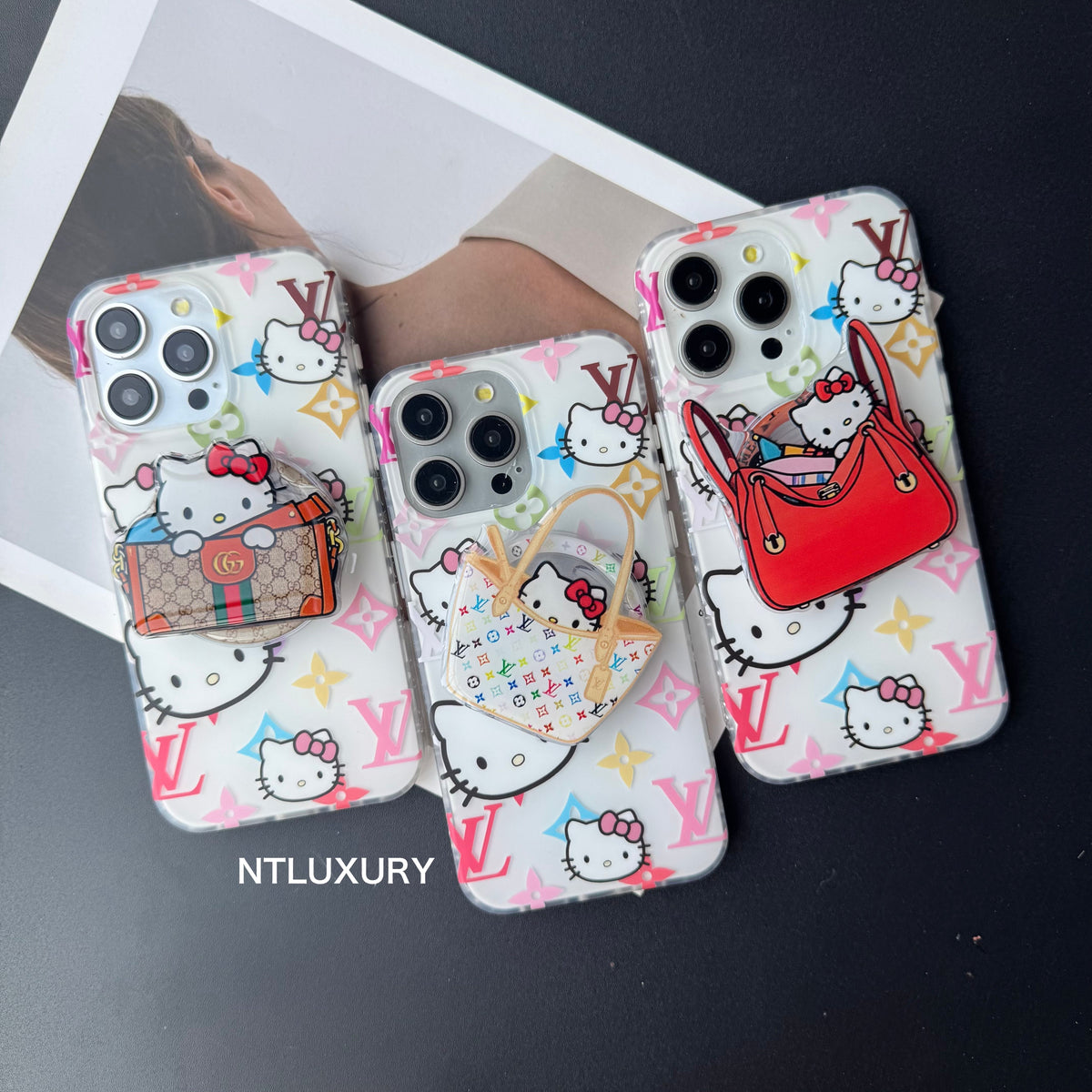 Coque de téléphone Cat Love 2 Design avec support MagSafe