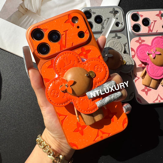 Orange Juice Glitter Love with Magsafe Holder (Wood Doll)