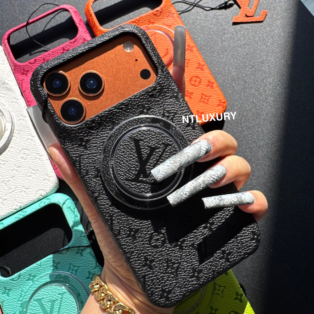 Fancy Colorful Design Phone Case with Magsafe Holder