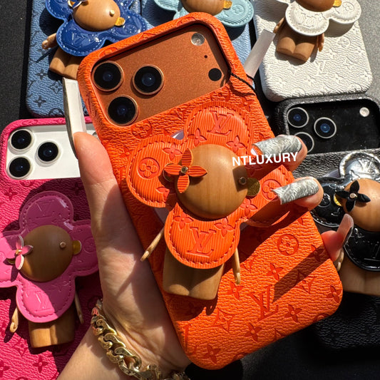 Colorful Design Phone Case with Doll Magsafe Holder
