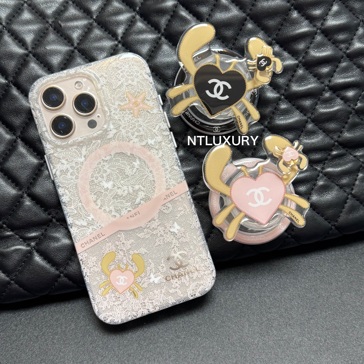 Cute Crab Phone Case with MagSafe Holder