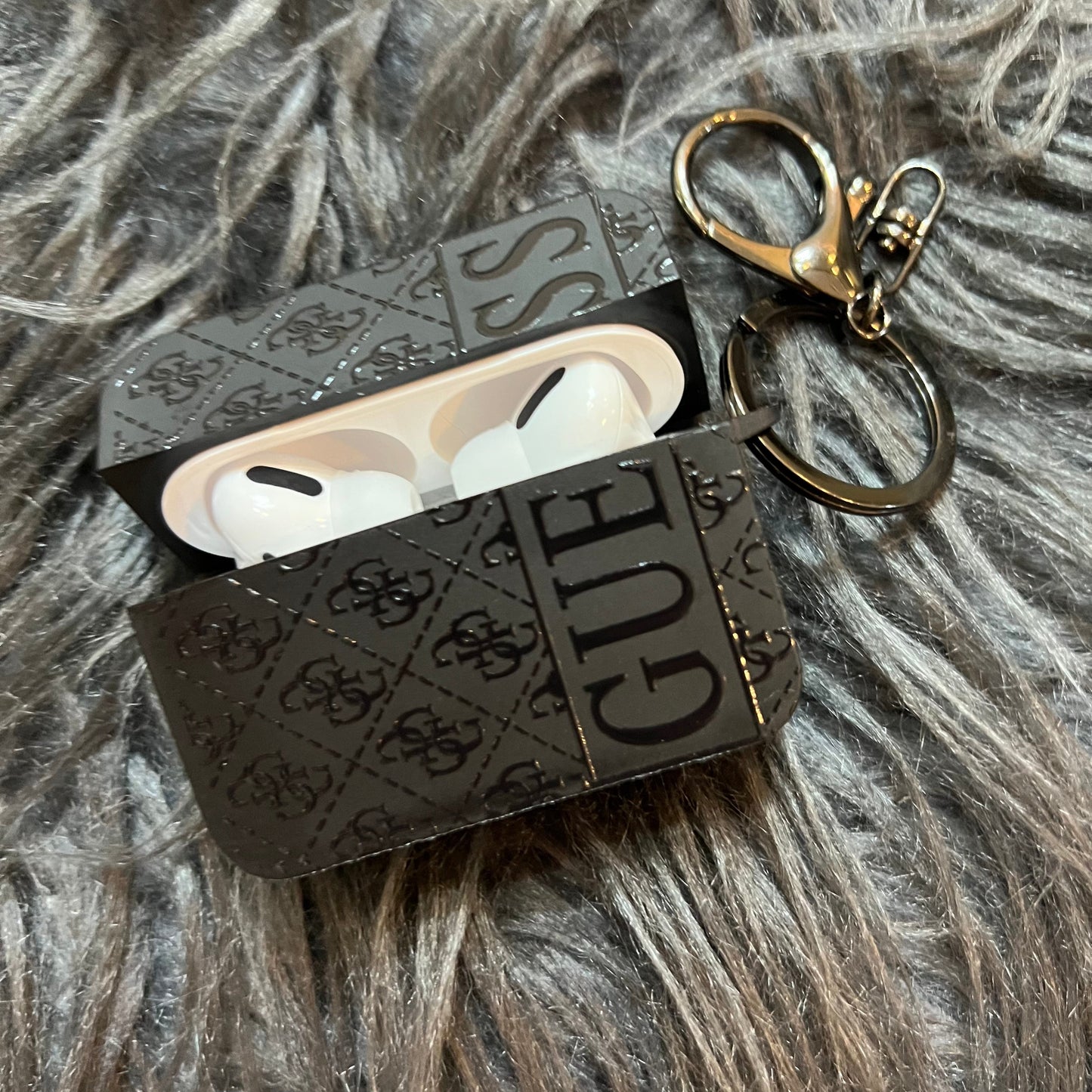 Black Trendy Airpods Case (S GU)