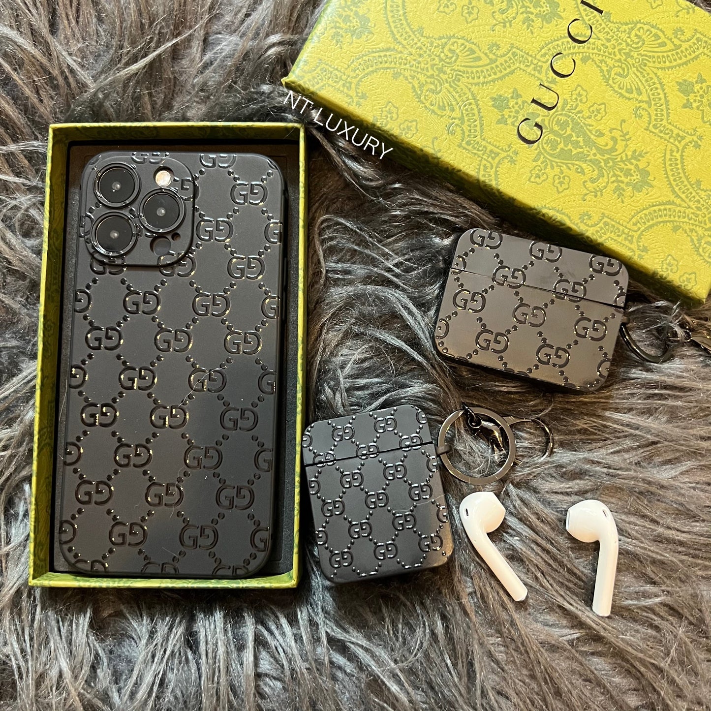 Black Trendy Phone Case ( Full G )