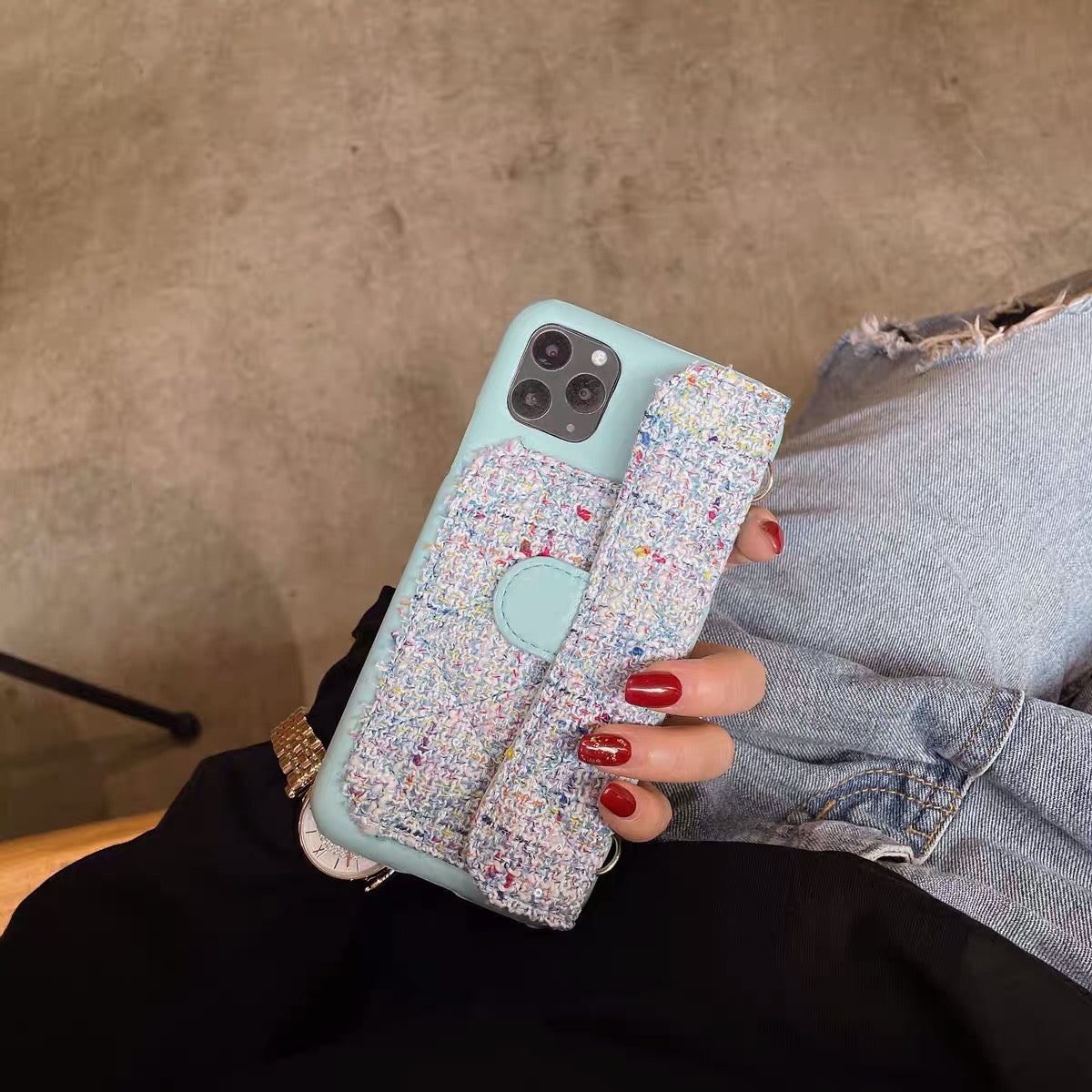 Trendy Leather card iPhone Case
