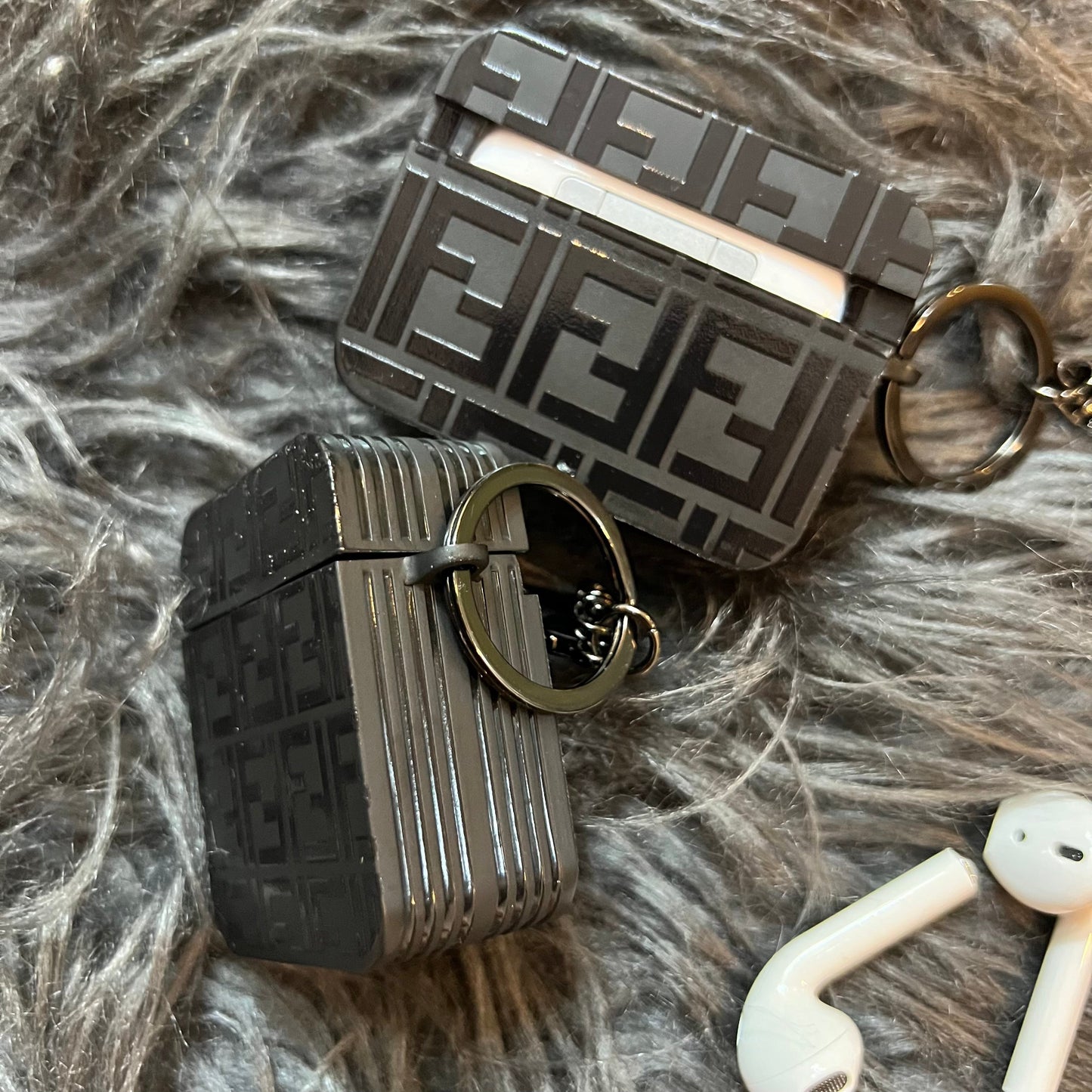 Black Trendy Airpods Case (Fancy)