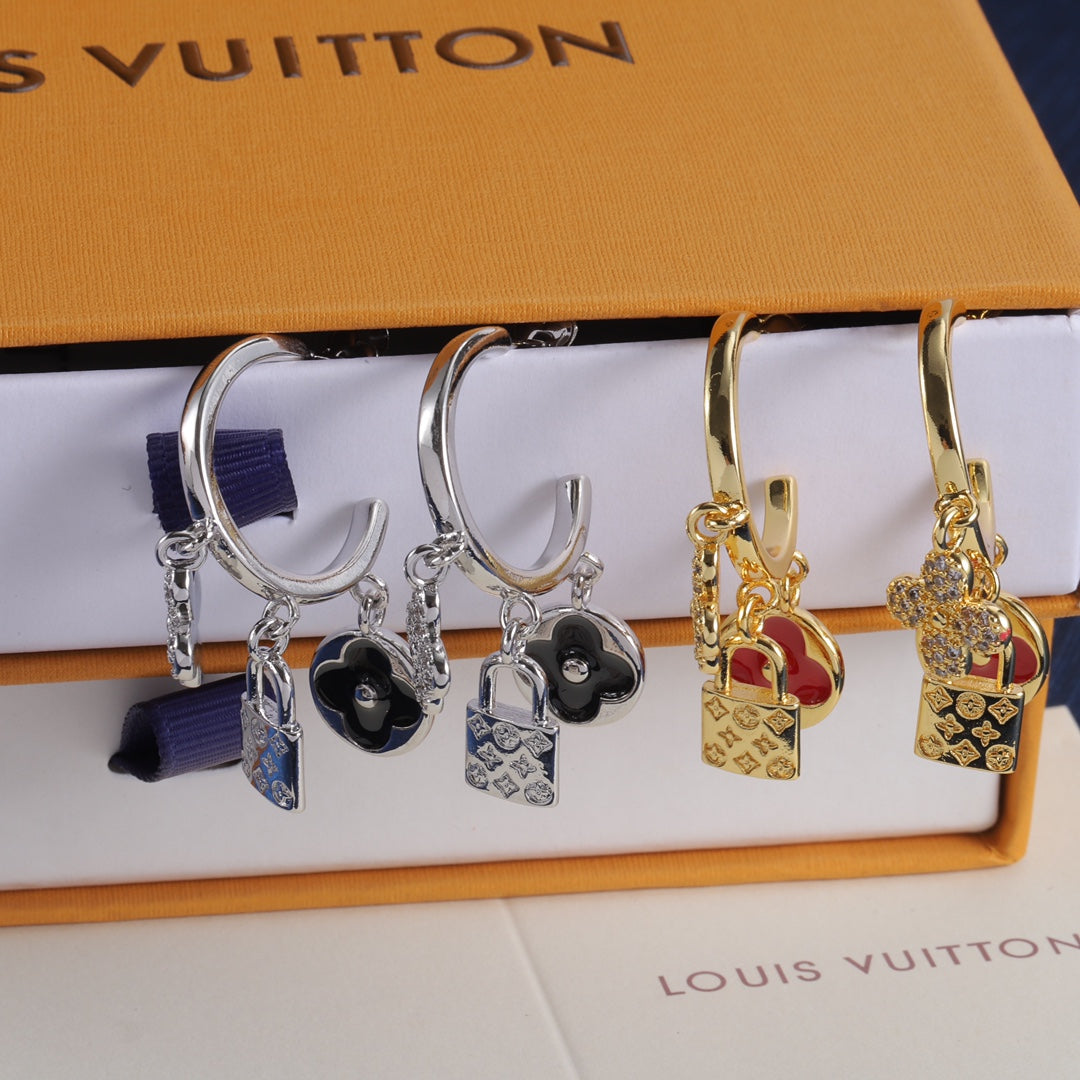 Vintage Love Lock Cute Earrings