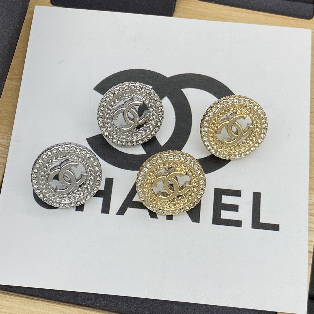 BB Button Girl Earrings Stud