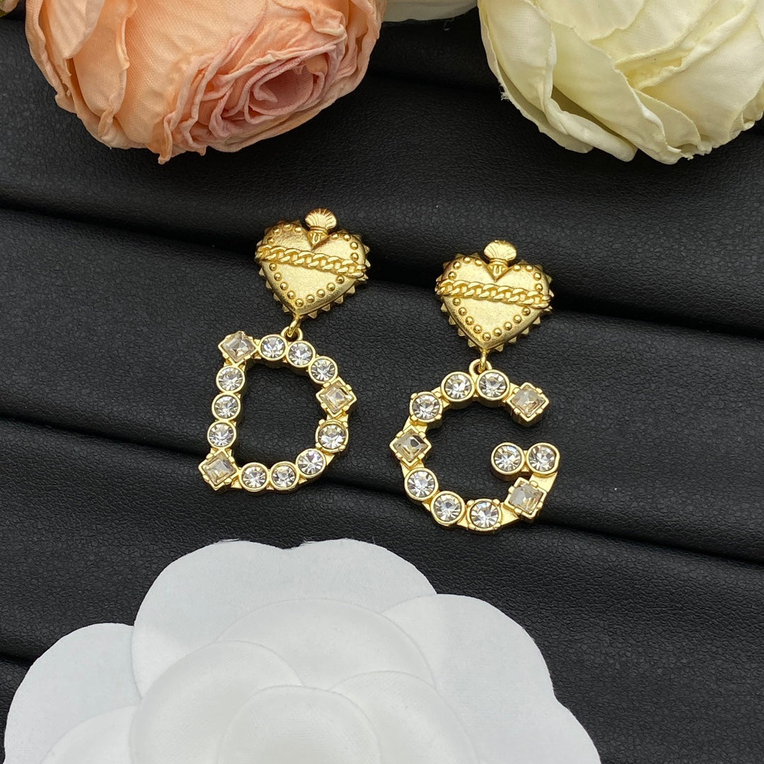 Dog Cute Letter Earrings