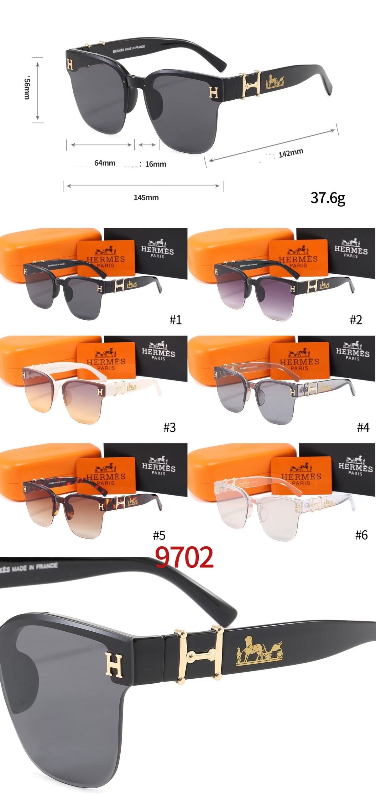 Horse Side Letter Cool Sunglasses