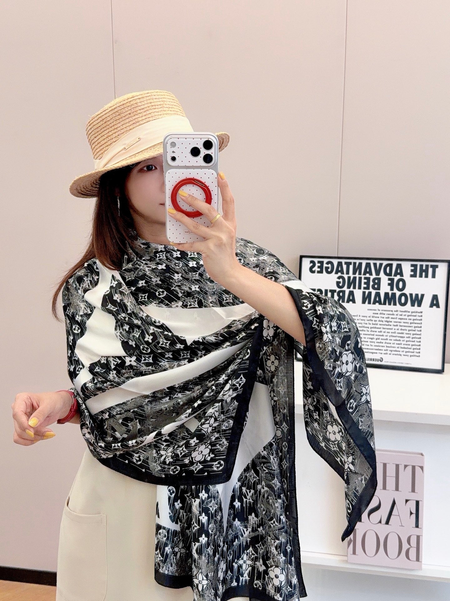 Starry style Love Long Scarf