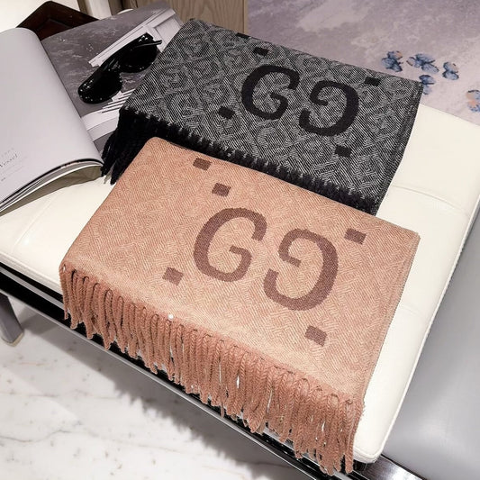 Dots Good Letter Long Cashmere Scarf