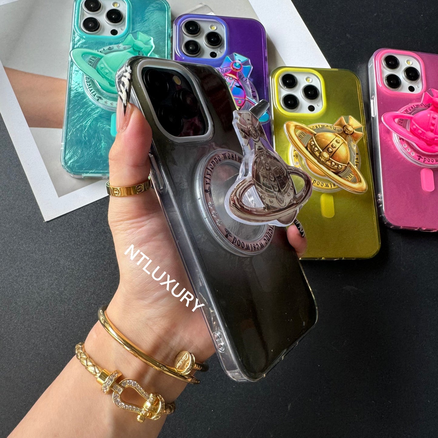 Fancy West Woo iPhone Case with MagSafe Holder