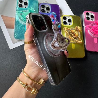 Fancy West Woo iPhone Case with MagSafe Holder