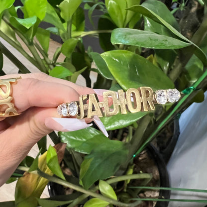 Bracciale JA con design in strass