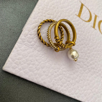 Anello vintage a 3 cerchi