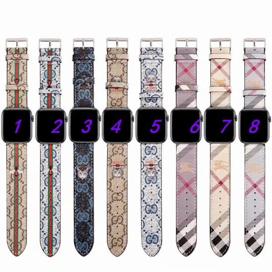 Vintage Floral Printed Watchband For iWatch