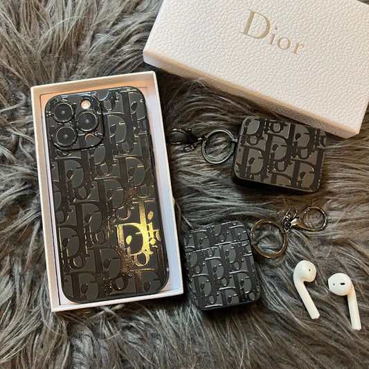 Black Trendy Airpods Case (Big Deal)