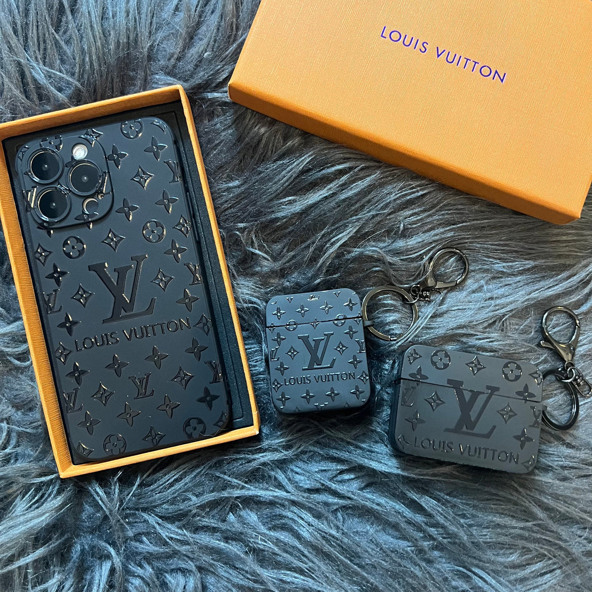 Schwarze Trendy Handyhülle (Big Love)