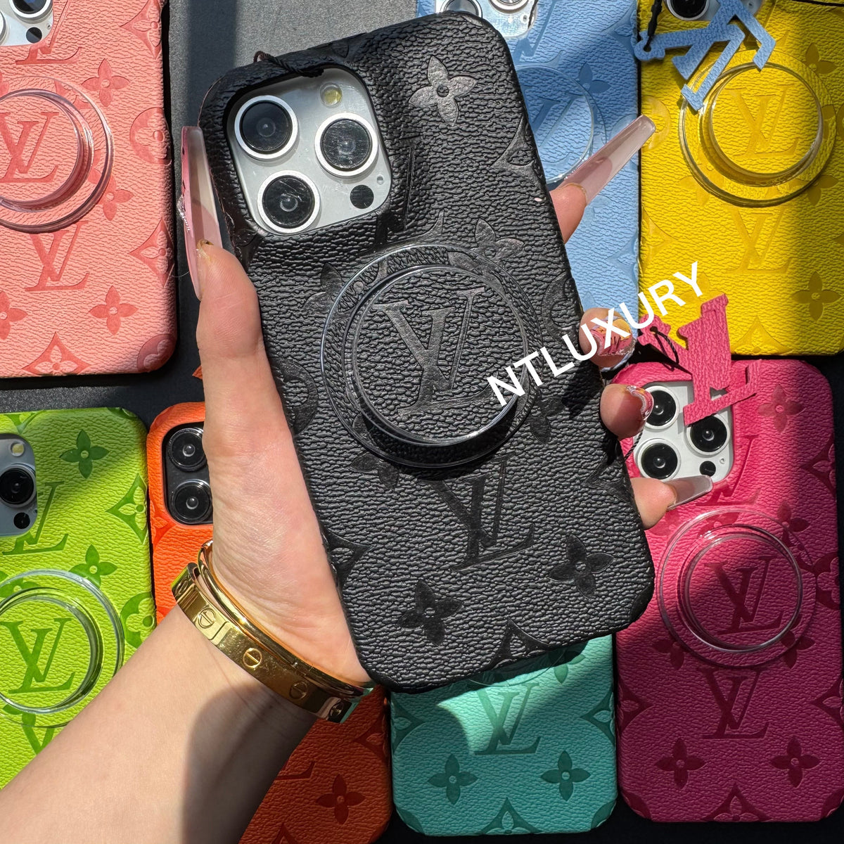 Rainbow Love iPhone Case with Magsafe Holder (Magsafe Case)
