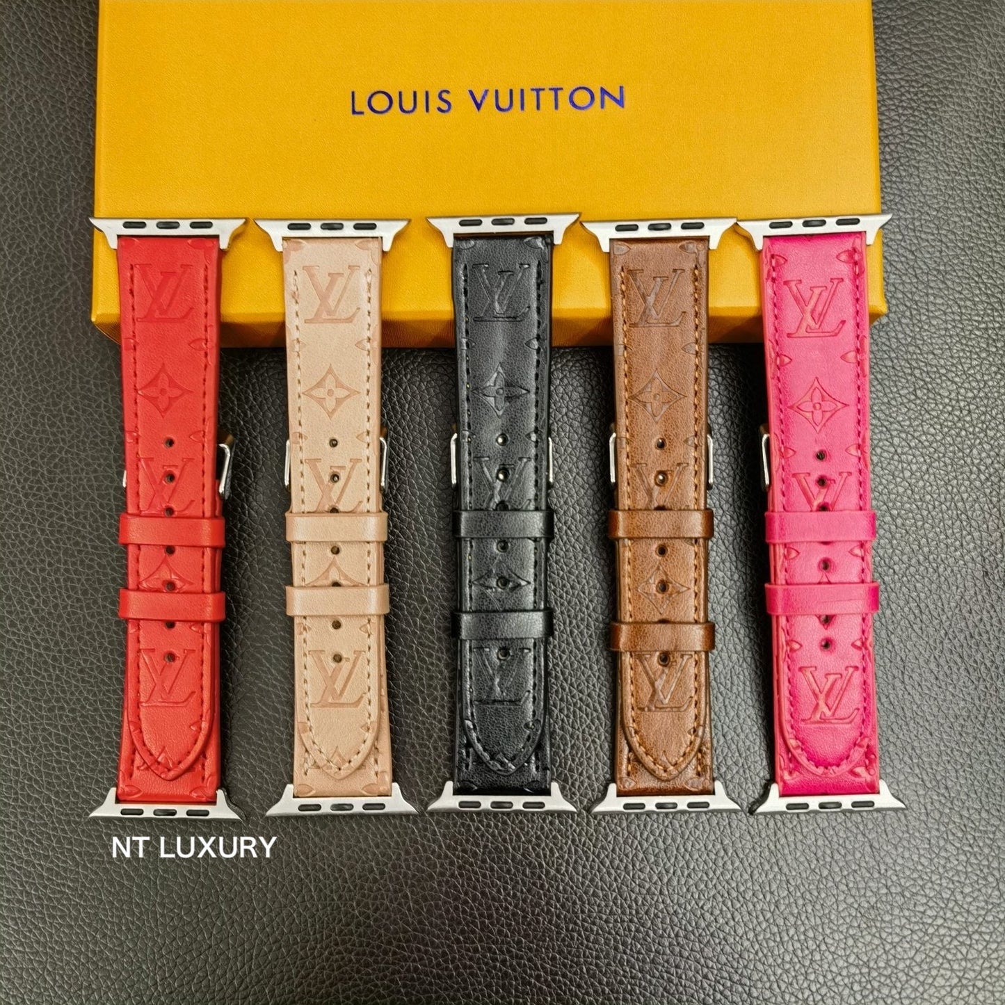 Faux Leather Fancy Watchband For iWatch