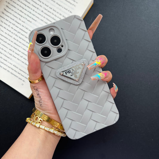 Plait Design Phone Case (Grey)