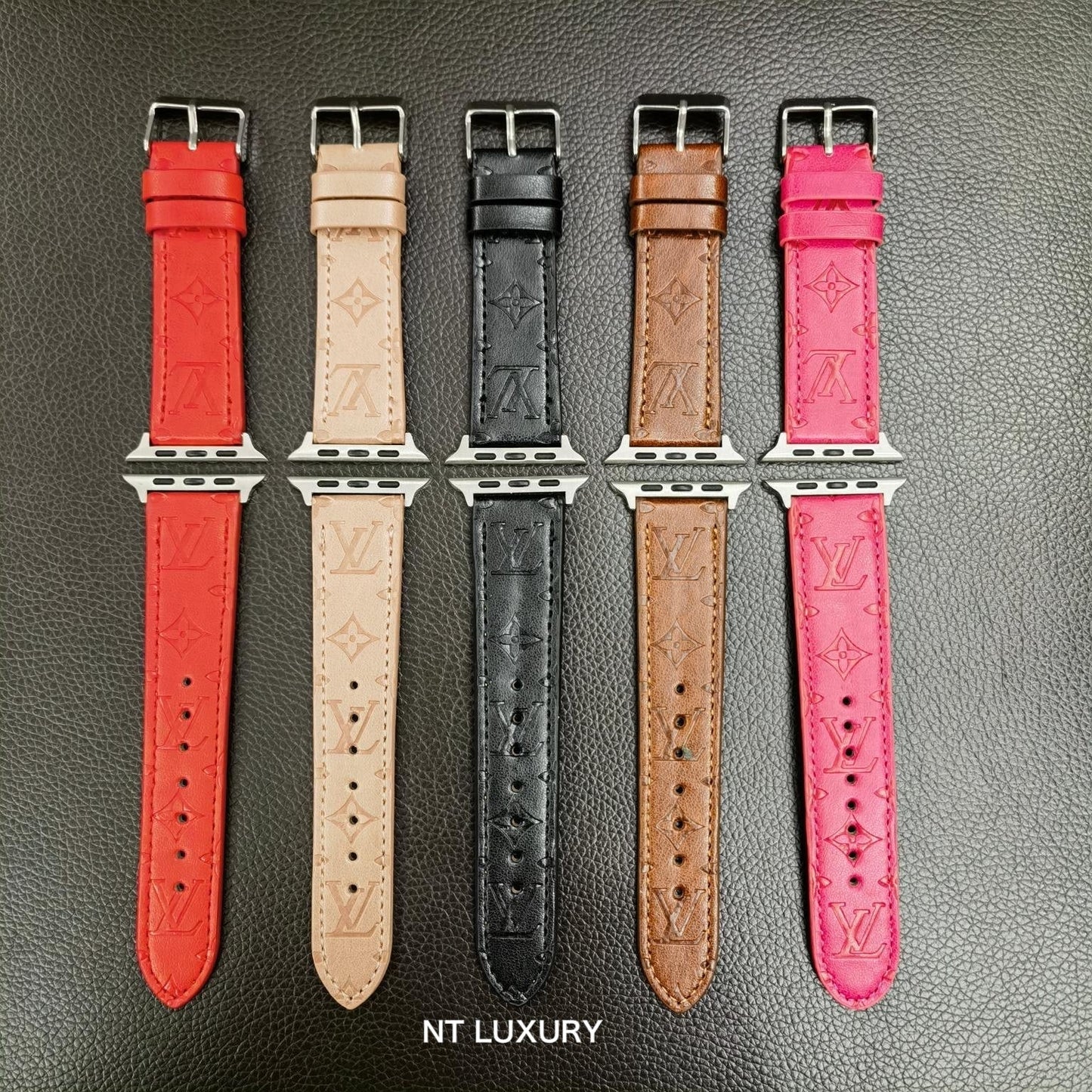 Faux Leather Fancy Watchband For iWatch