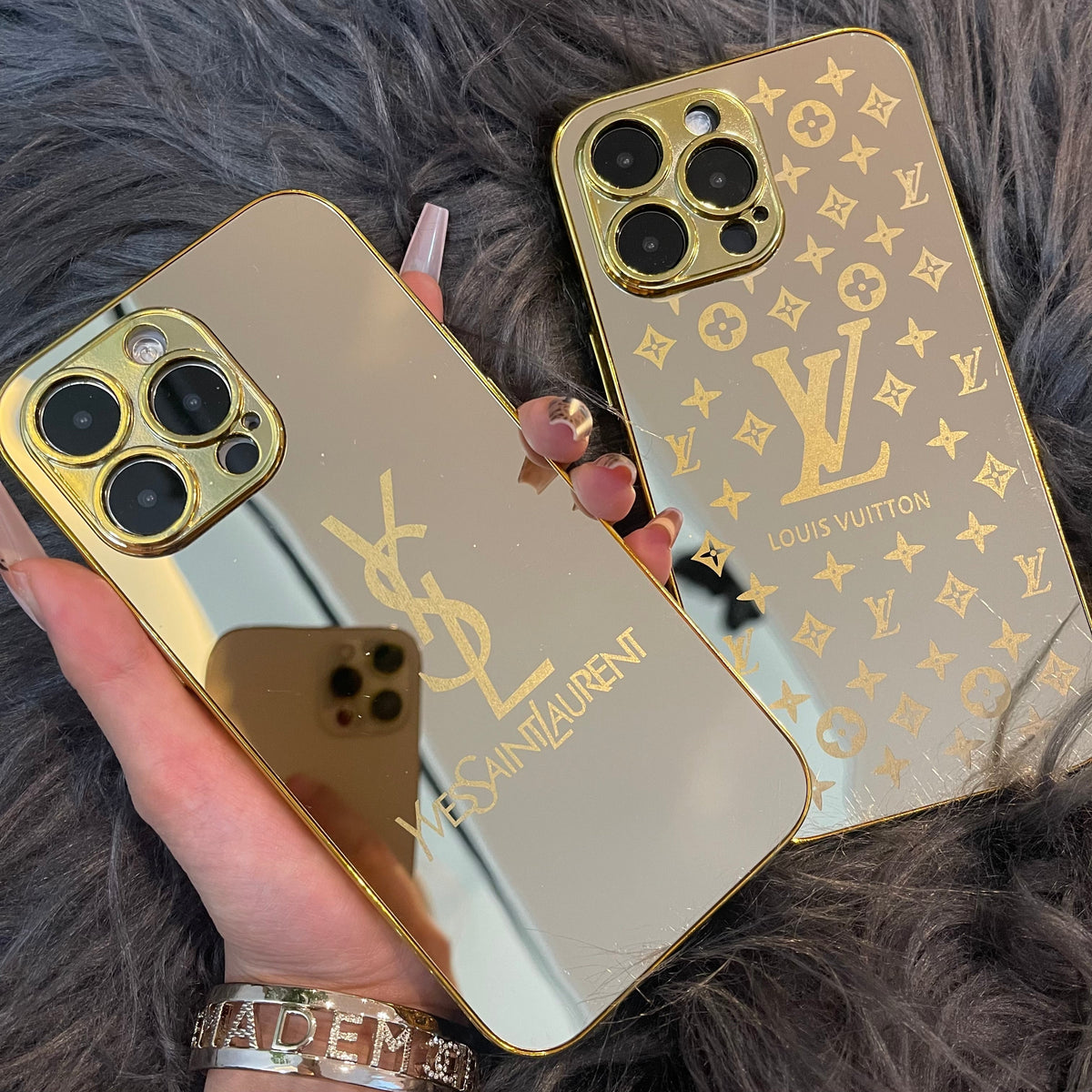 Mirror Golden Yes Love Phonecase *ONCE RECEIVED, REMOVE THE PLASTIC LAYER*
