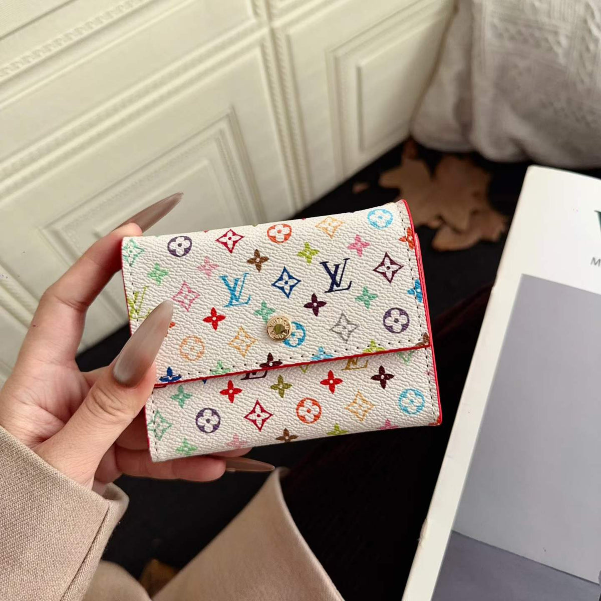 Traditional Square Design Cute Wallet