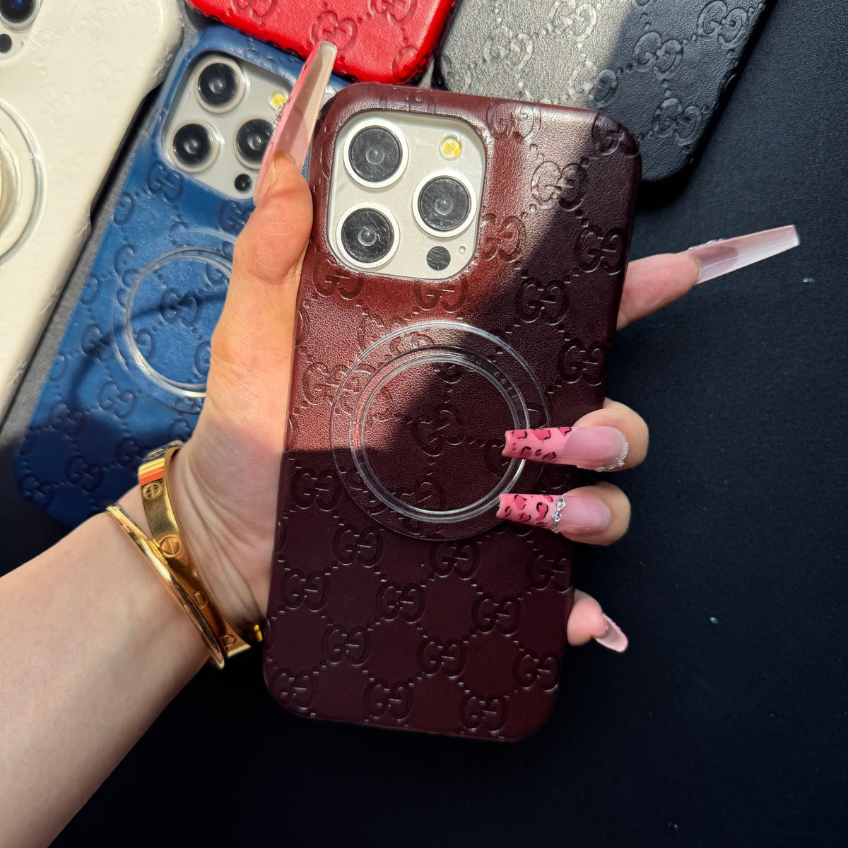 Coque iPhone "Full Press Love" avec support MagSafe